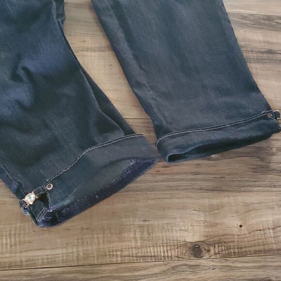 NYDJ | Dark Wash Crop Jeans - Picture 2 of 6